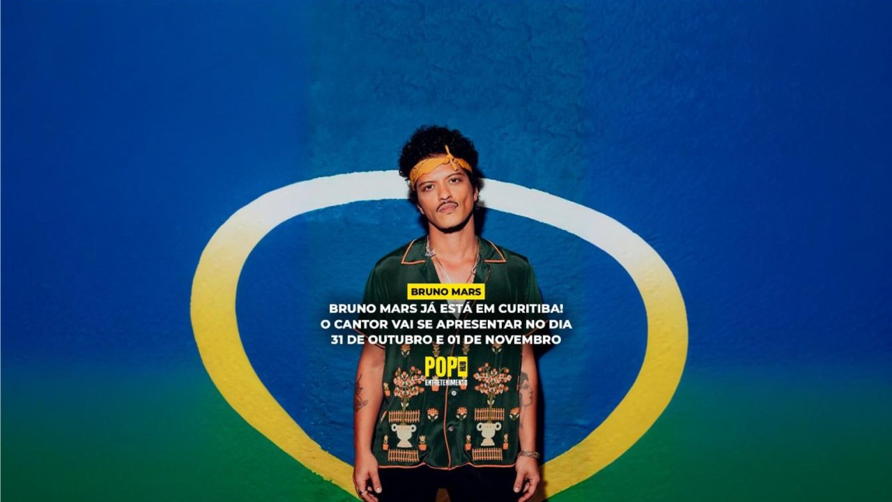 Ele já está entre nós – Bruno Mars desembarca no Brasil - POP HUB Entretenimento